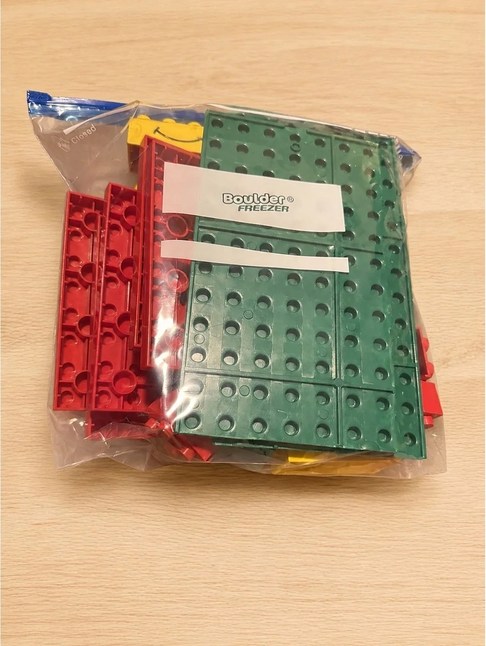 Unbranded Large Building Blocks Set - Over 1lb, Red, Green & Yellow, Preowned